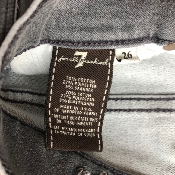 7FAM The Modern Straight Gray Jeans - Picture 7 of 7